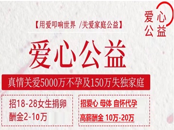 新民捐卵助孕生子 爱心志愿者招募